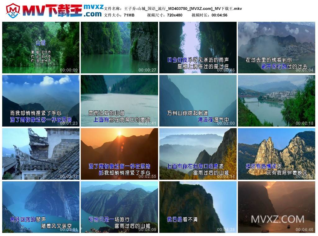 王子乔-山城_国语_流行_MD403750